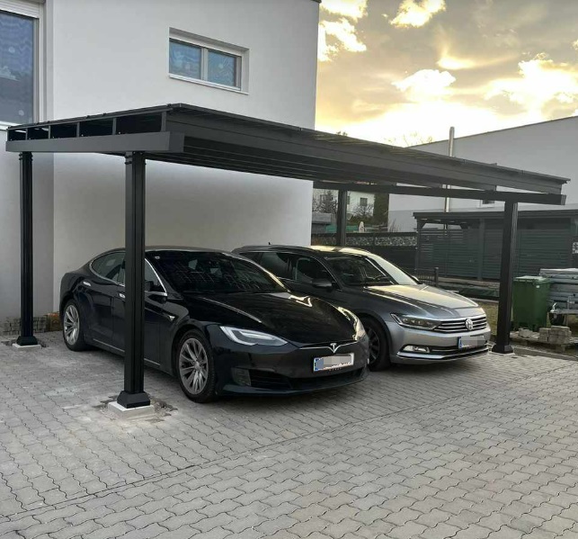 Photovoltaik Doppelcarport incl. 15 Module